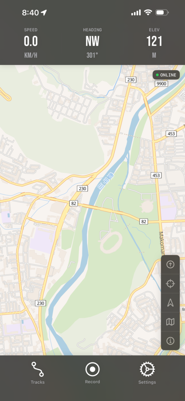 Panko Track map view